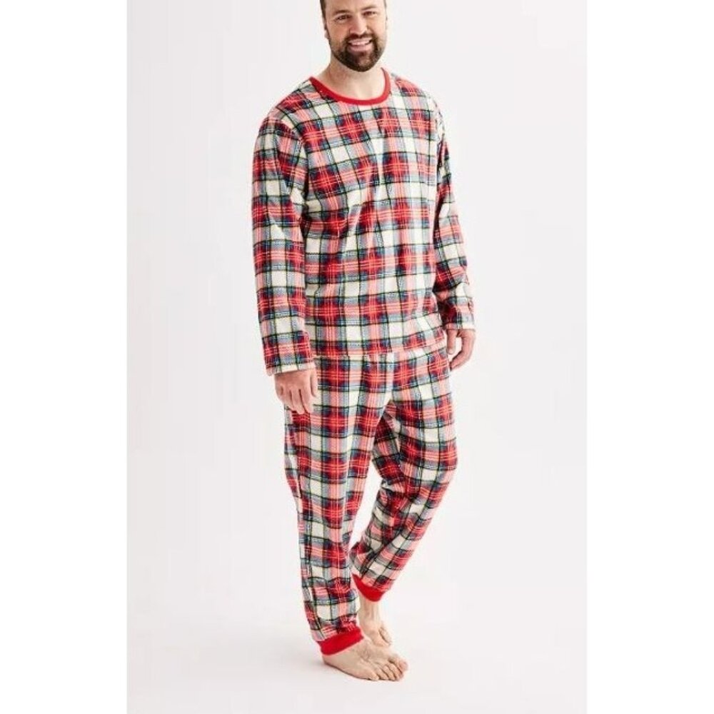 Jingle Bell Rock Pajama Top & Jogger Pajama Bottoms Set 3XLT (3737)